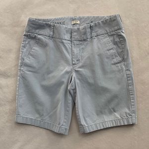 J. Crew 9” chino light grey shorts, size 4